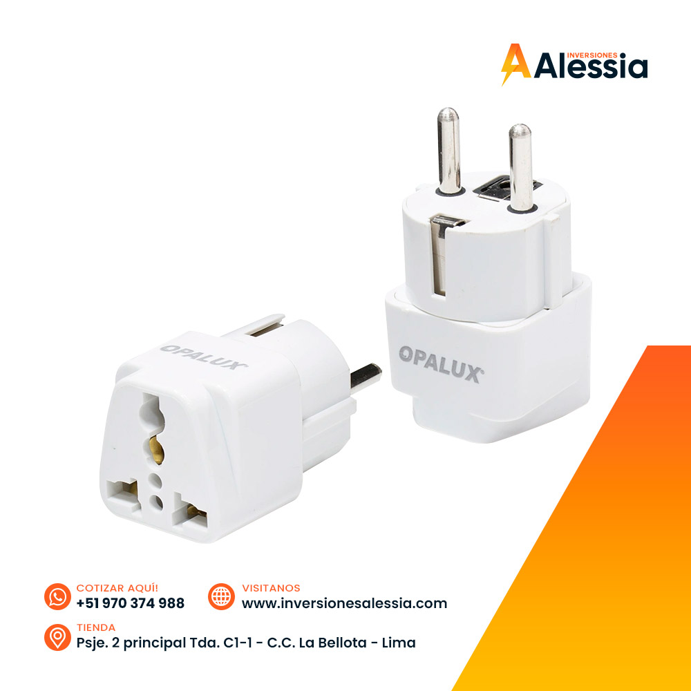 Adaptador de enchufe múltiple Opalux