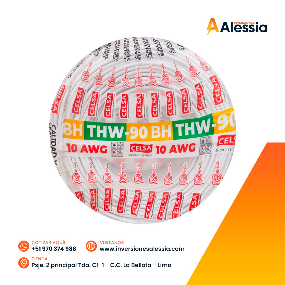 Cable Celsa THW- 90 BH 10 AWG