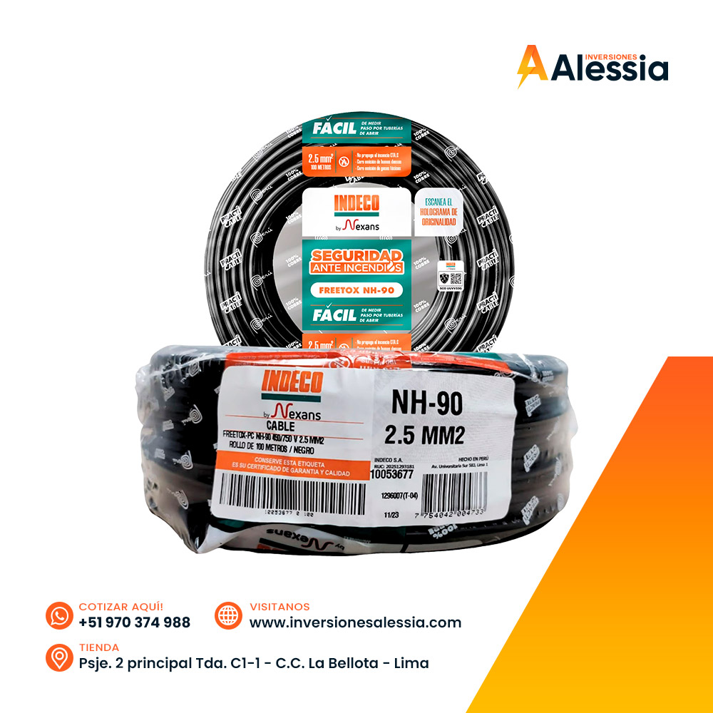 Cable NH-90 2.5mm Indeco x 100m
