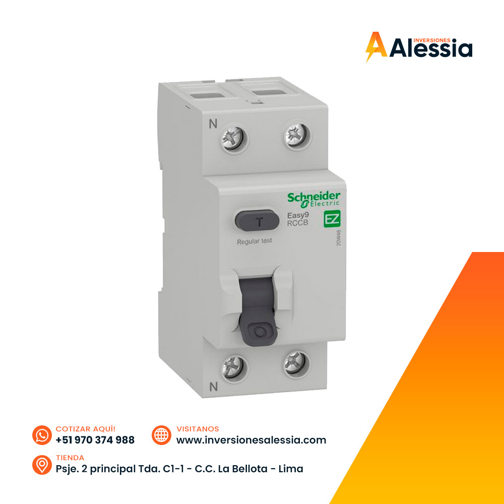 Interruptor Diferencial Easy9 2x63A