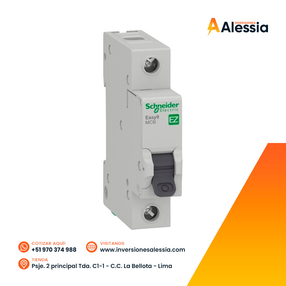 Interruptor Termomagnético Easy9 1x6A-63A