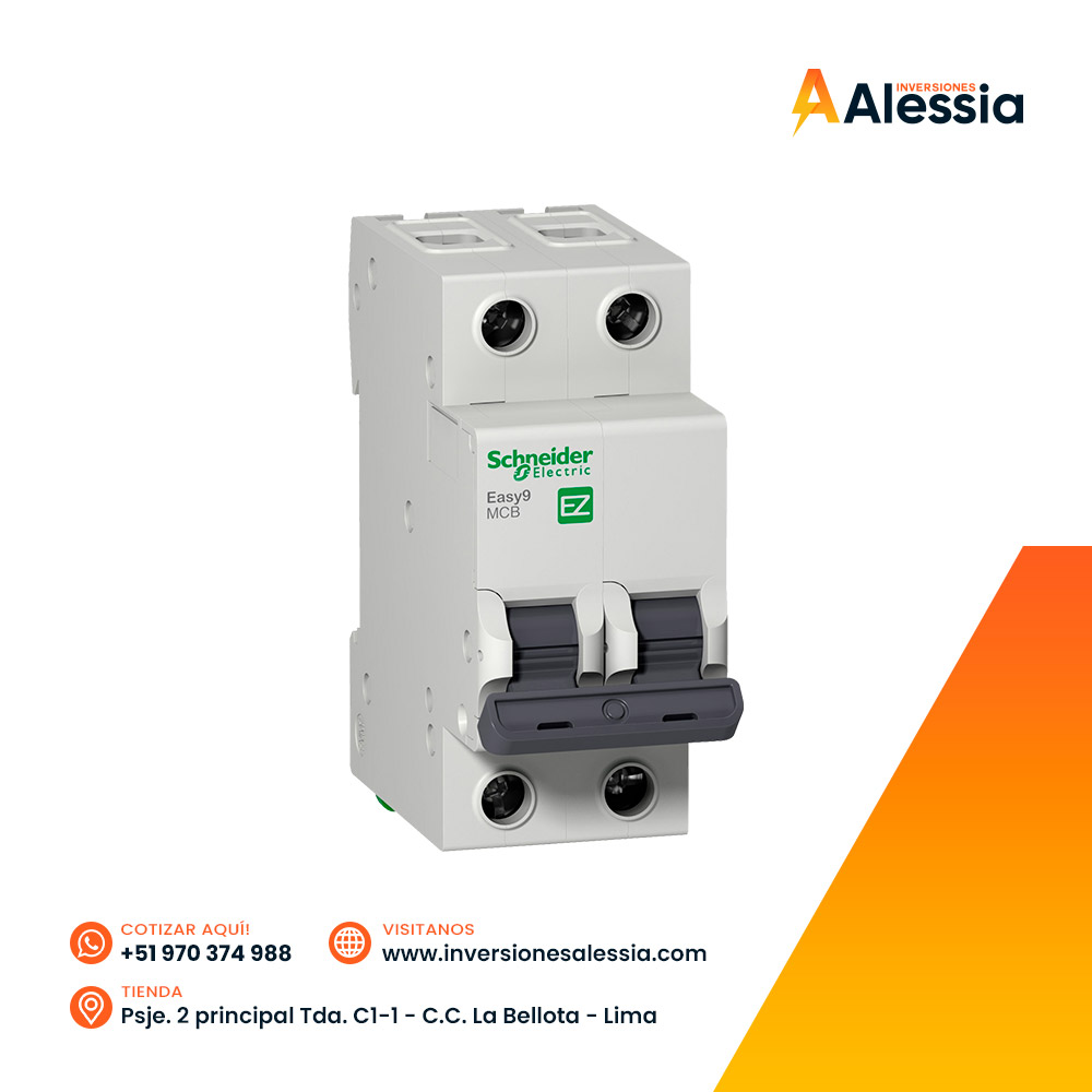 Interruptor Termomagnético Easy9 2x32A