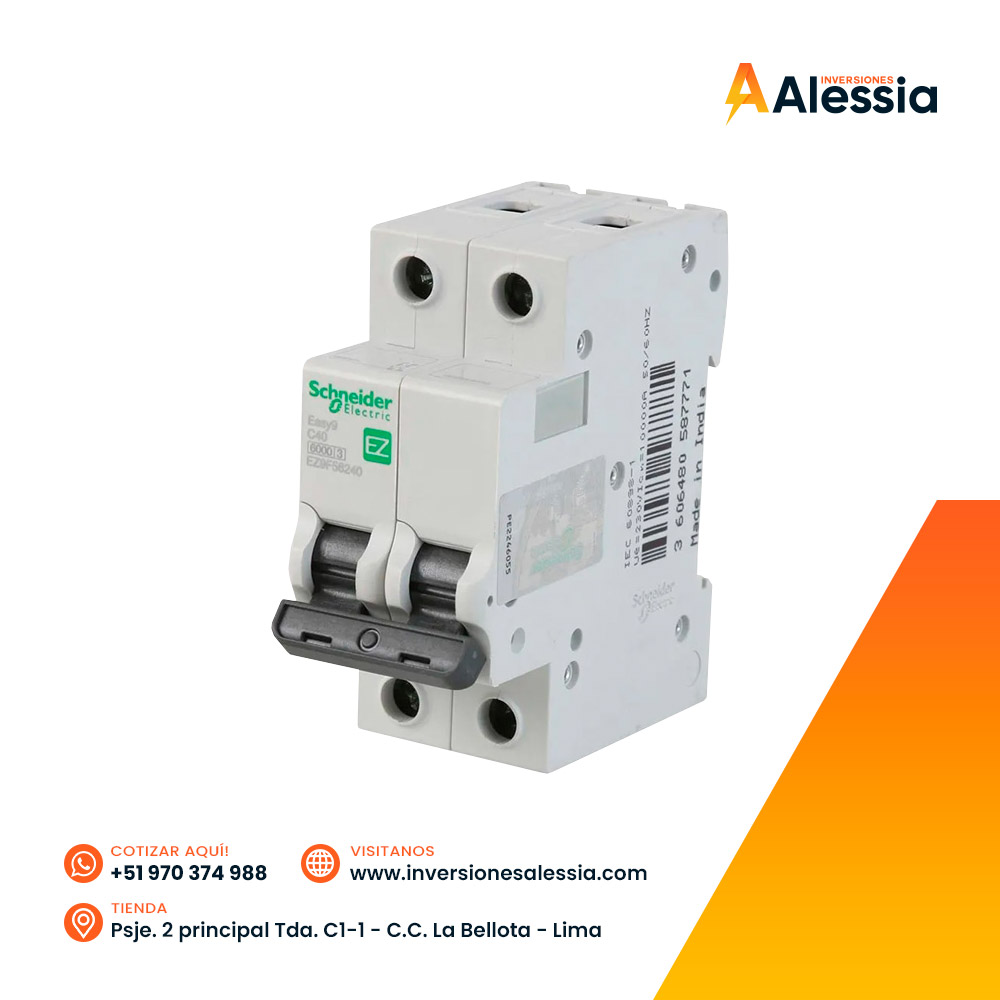 Interruptor Termomagnético Easy9 2x40A