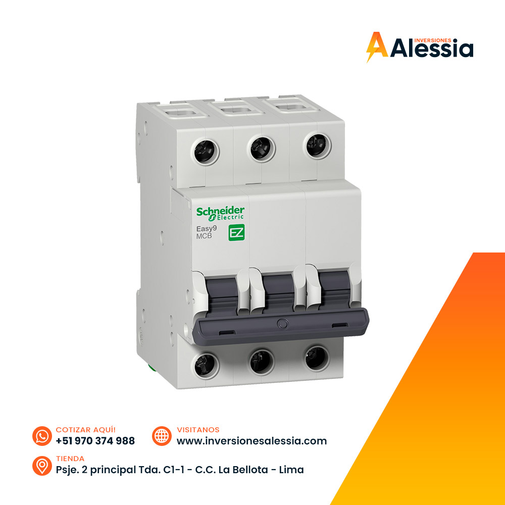 Interruptor Termomagnético Easy9 3x50A