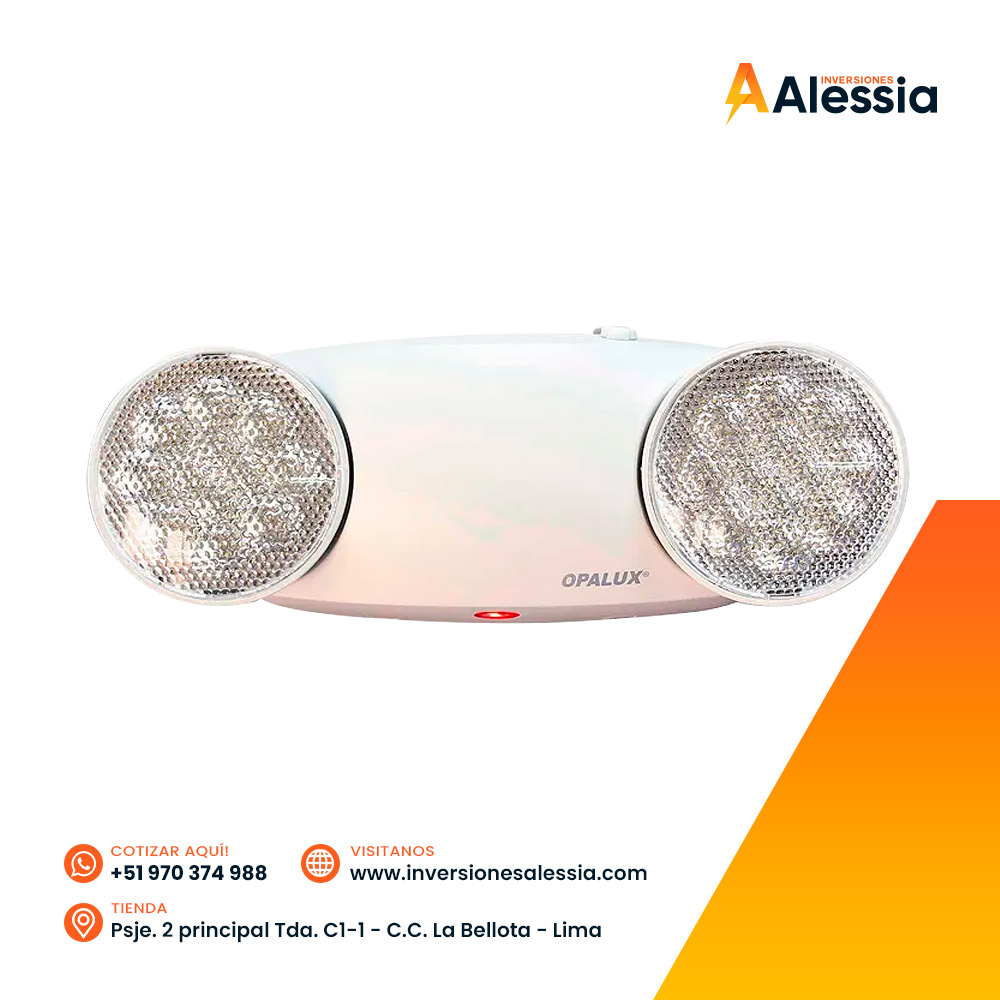 Lámpara de Emergencia Led 9101-220LED Opalux