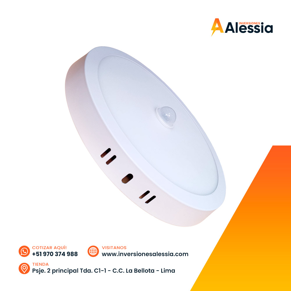 Panel LED adosable con sensor de movimiento 18W Cubull