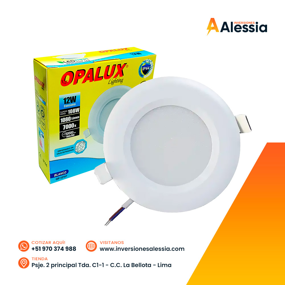 Spot Led Empotrable 12W Opalux